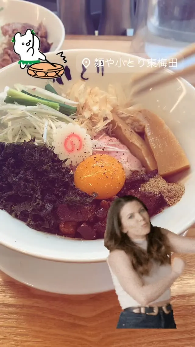 小とりの 旨味まぜそば 🍜🌀✨